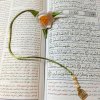 نشانک قرآن و کتاب گل نرگس روبانی عظری