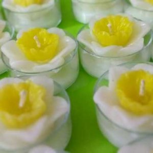 شمع سه بعدی گل نرگس